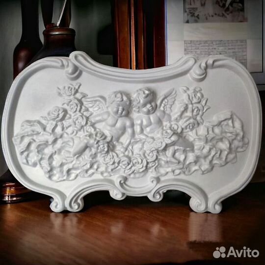 Панно барельеф Ангелы на небесах