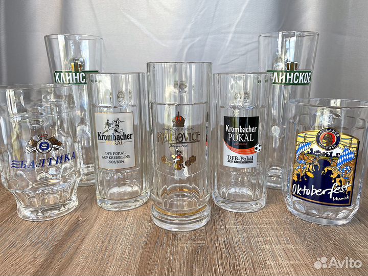 Пивные кружки и бокалы