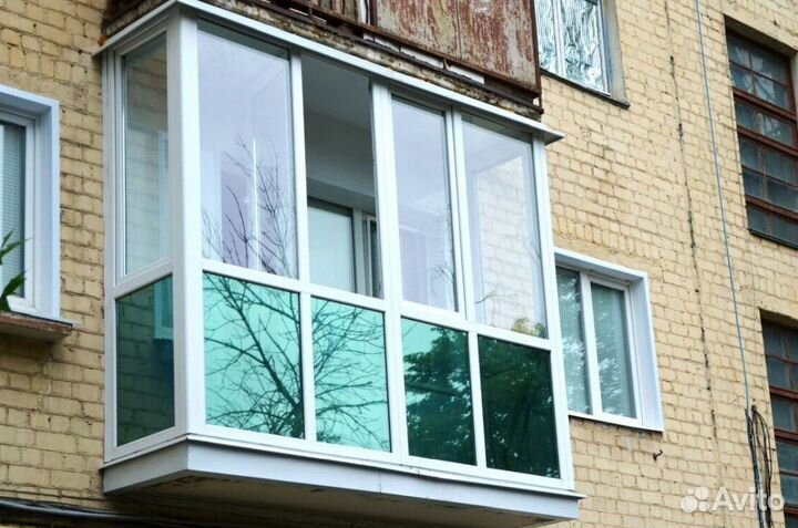 Остекление балконов и лоджий под ключ L9245