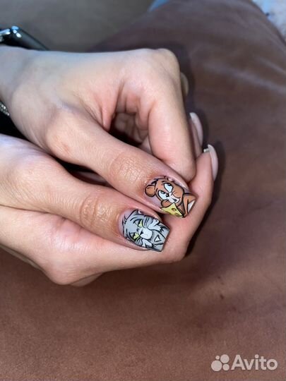 Маникюр, наращивание, экстримальная длина