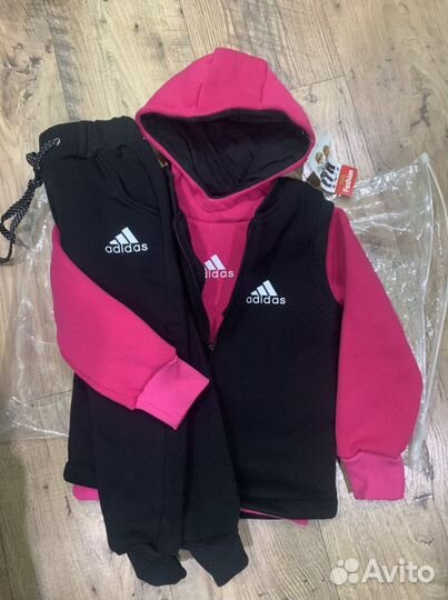 Утепленный костюм на девочку