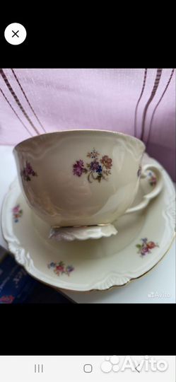 Чайная чашка с блюдцем