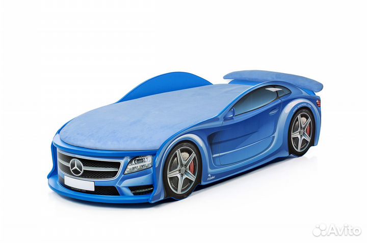 Кровать машина UNO Мерседес М синий (новый)