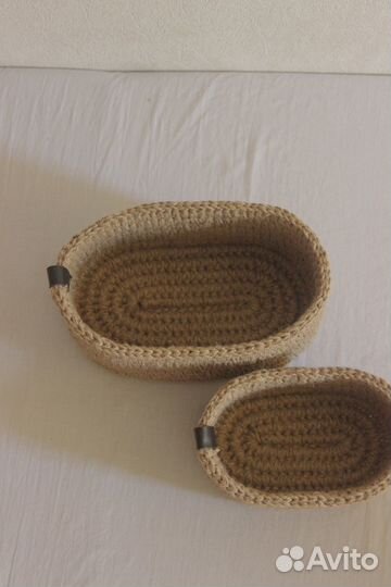 Корзина из джута овальные