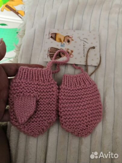 Шапка зимняя детская из шерсти мириноса