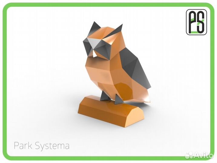 Полигональные фигуры из металла