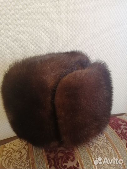 Норковая шапка мужская