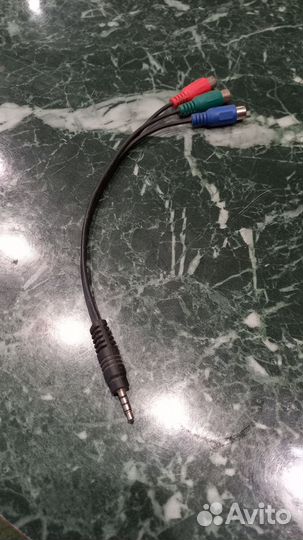 Кабель-переходник Jack 3,5mm-3RCA