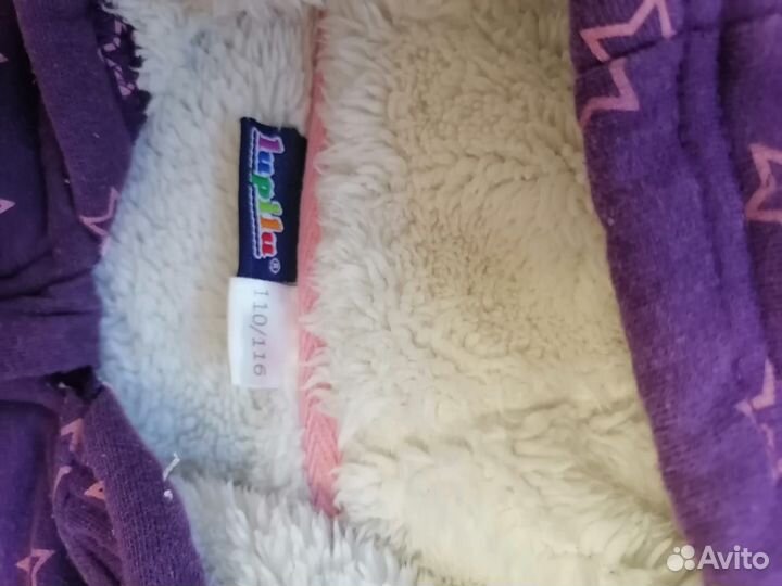 Толстовка утепленная для девочки рост 110-116