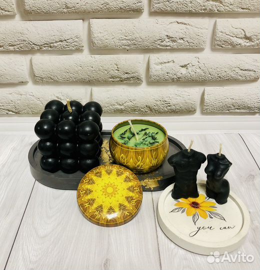 Аромосвеча «Бабл» из соевого воска