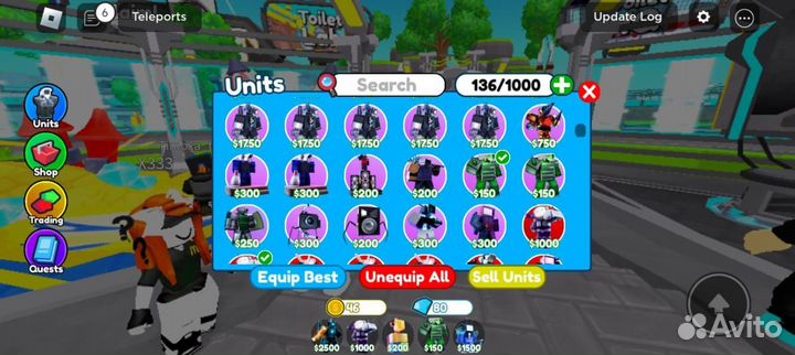 Юниты toilet tower defense