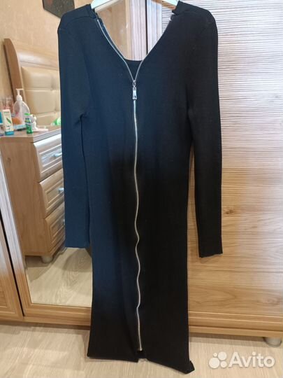 Платье трикотажное длинное 42 /44 размер