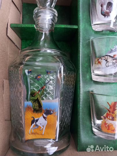 Новый подарочный набор графин и стопки