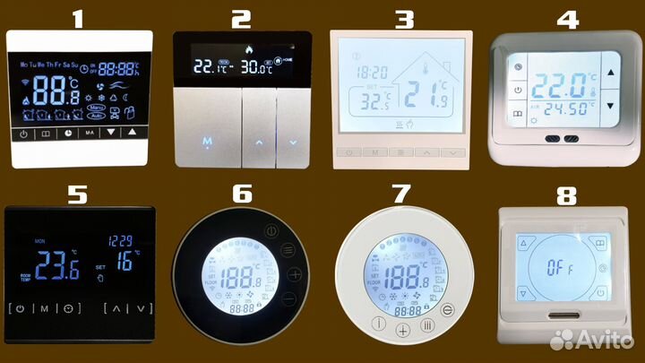 Терморегулятор черный 16а