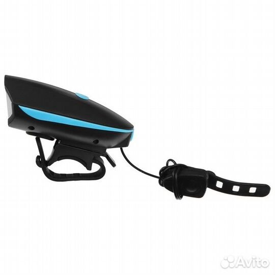 Фонарь велосипедный передний с сигналом, 300 люмен