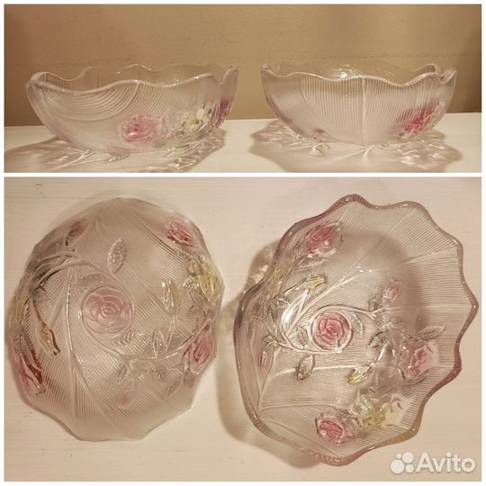 Салатники, вазочки - хрусталь, стекло, СССР