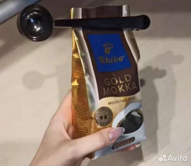 Ложка-зажим 2в1 для кофе,чая