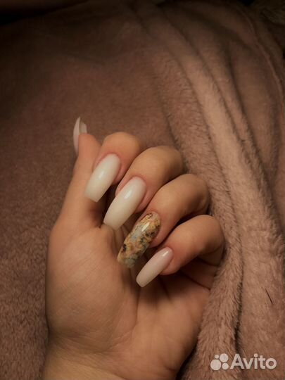 Маникюр наращивание ногтей