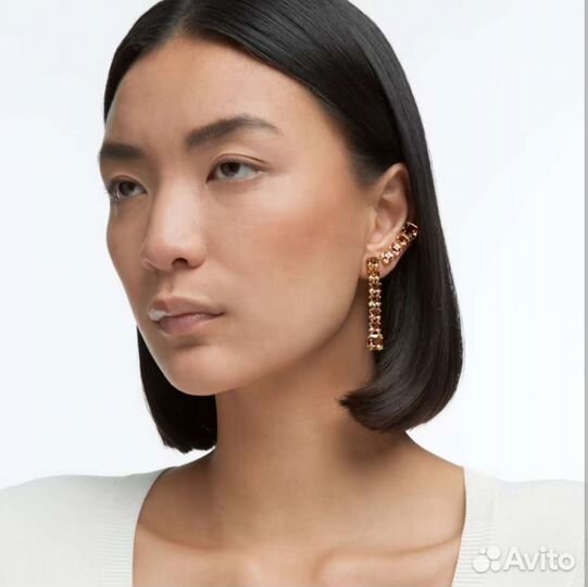 Серьги-клипсы Swarovski Millenia асимметричные