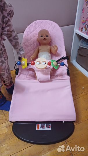 Шезлонг для новорожденных luxmom