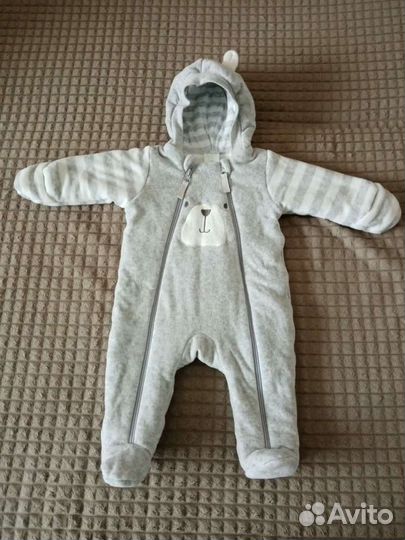 Комбинезон плюшевый на синтепоне размер 68