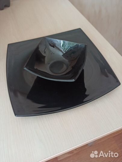 Стеклянные тарелки СССР