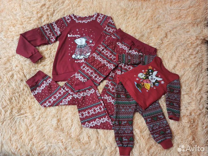 Новогодние пижамы для фотосессии (прокат) для мамы