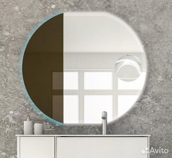 Зеркало Cezares 60 с LED подсветкой 45029 Хром