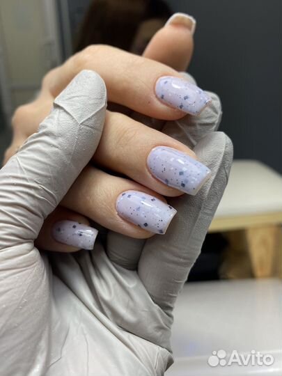 Маникюр с укреплением гелем