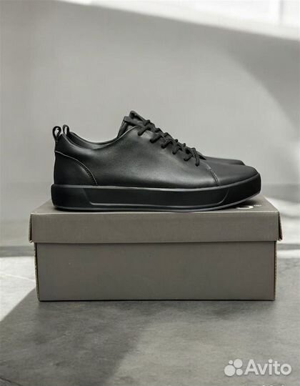 Кеды мужские ecco кожаные black