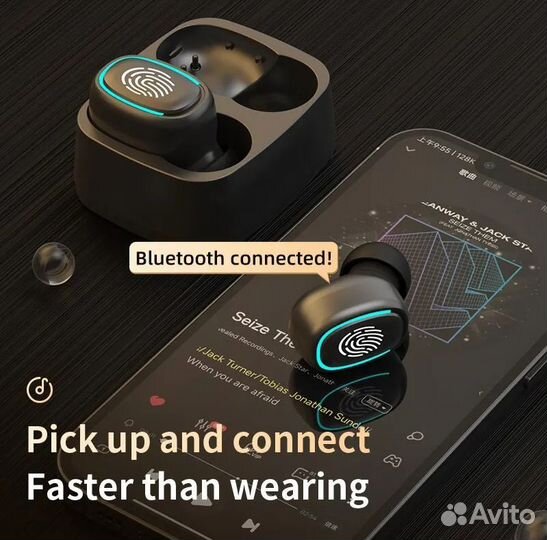 Беспроводные наушники TWS T1 Bluetooth 5.2 (Новые)
