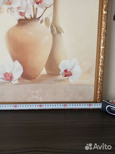 Большая картина в красивой раме