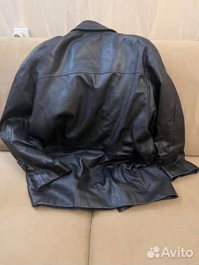 Кожаная куртка мужская 52 54