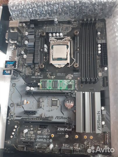 Intel core i7 9700 + материнка z390 pro + ssd m2