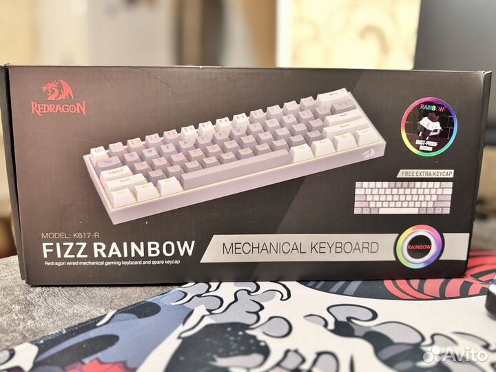 Клавиатура механическая Redragon Fizz Rainbow