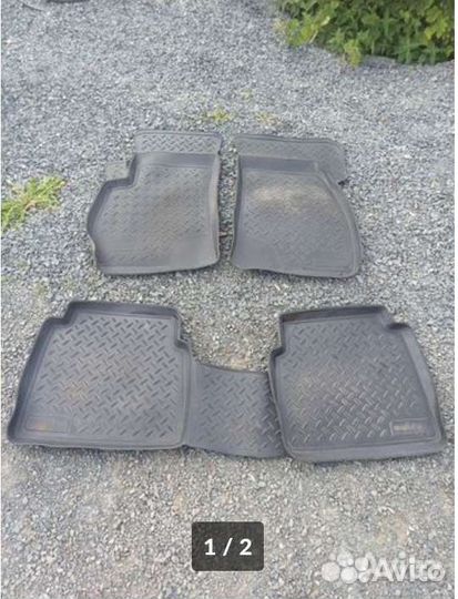 Комплект резиновых ковриков Hyundai Santa FE SM 1