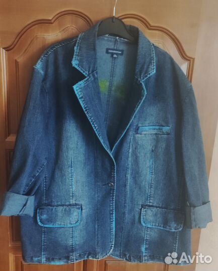 Джинсовая куртка queen size denim-wear, 54-58