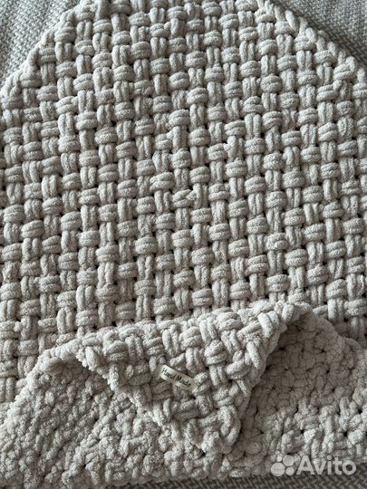 Плед детский вязаный ручная работа