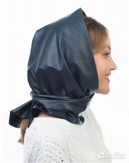 Косынка, платок на голову из экокожи Verenitsa