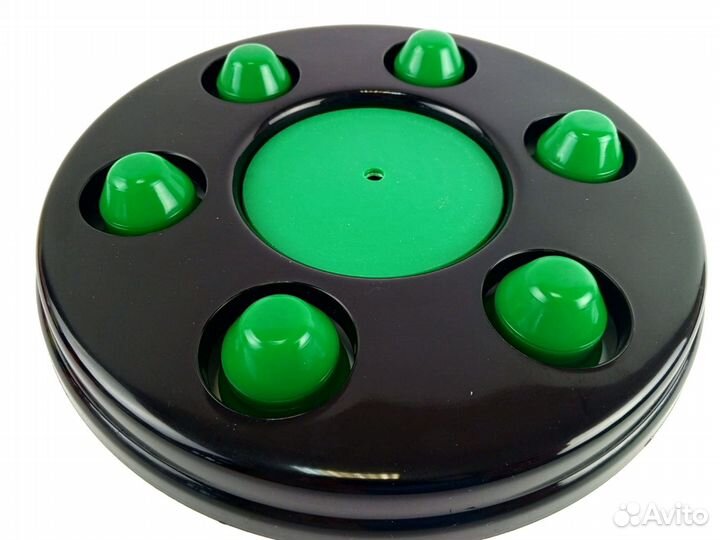 Колпаки на газель черные с зелеными колпачками