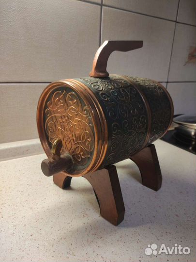 Бочонок для вина медный СССР