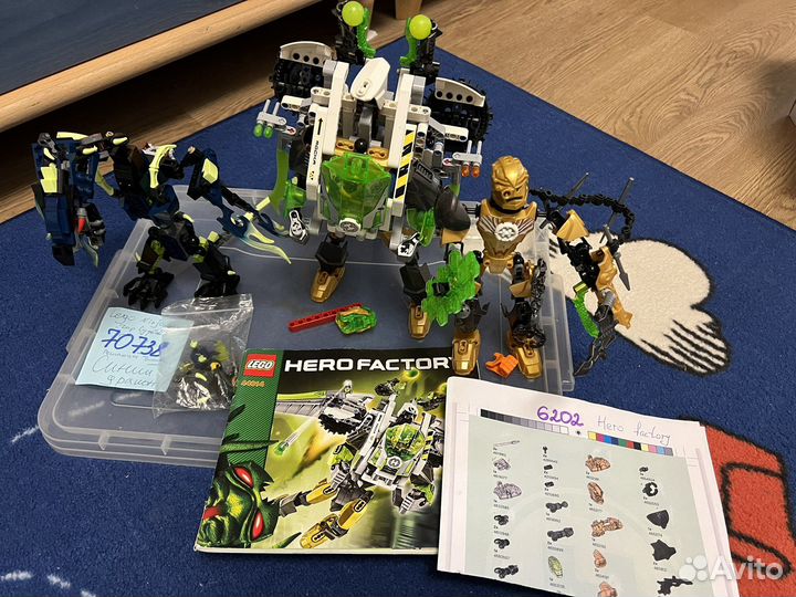 Lego Hero Factory 44014, 70738 и 6202