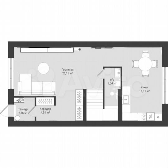 Дом 114,2 м² на участке 2 сот.