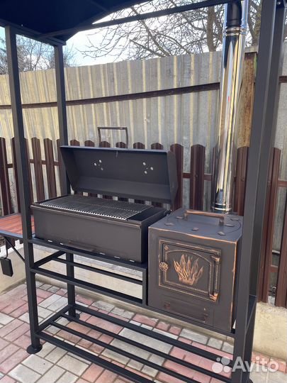 Мангал с крышей