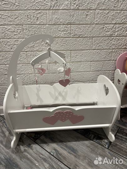 Кровать для кукол беби борн