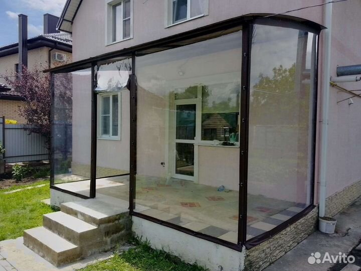 Мягкие окна для террасы беседки веранды