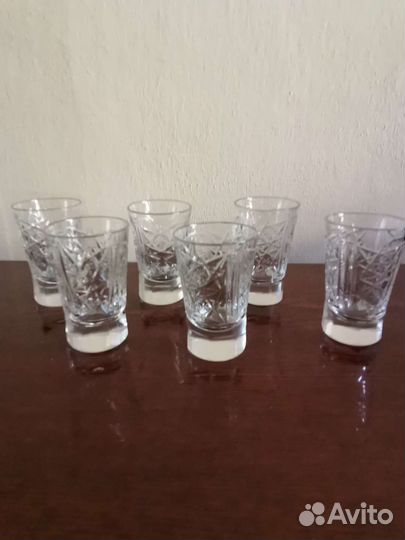 Рюмки стопки хрустальные