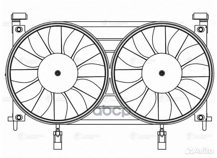Вентилятор радиатора LADA 4x4 FL (19) (2 вент.)