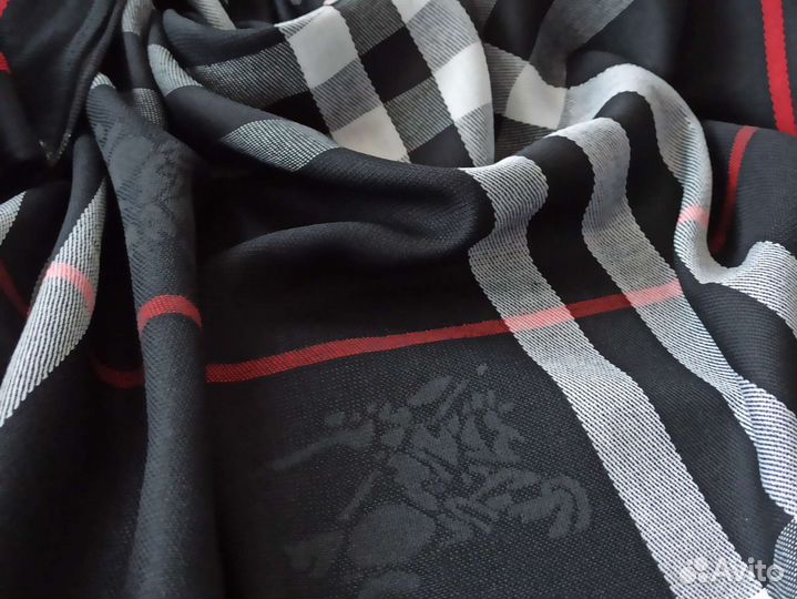 Палантин Шарф Кашемир Burberry чёрный новый