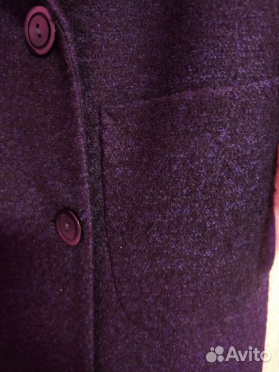 Пальто женское демисезонное 48, шерсть натуральная